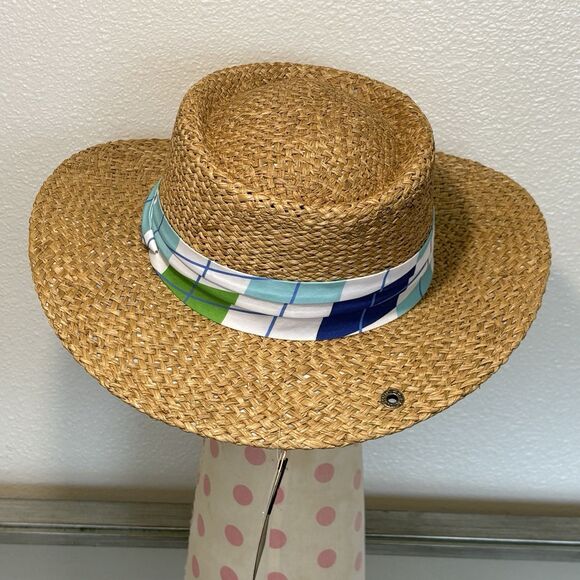 NEW Peter Grimm Straw Hat Natural Vacation Sun Farm Beach One Size Unisex - Picture 3 of 7